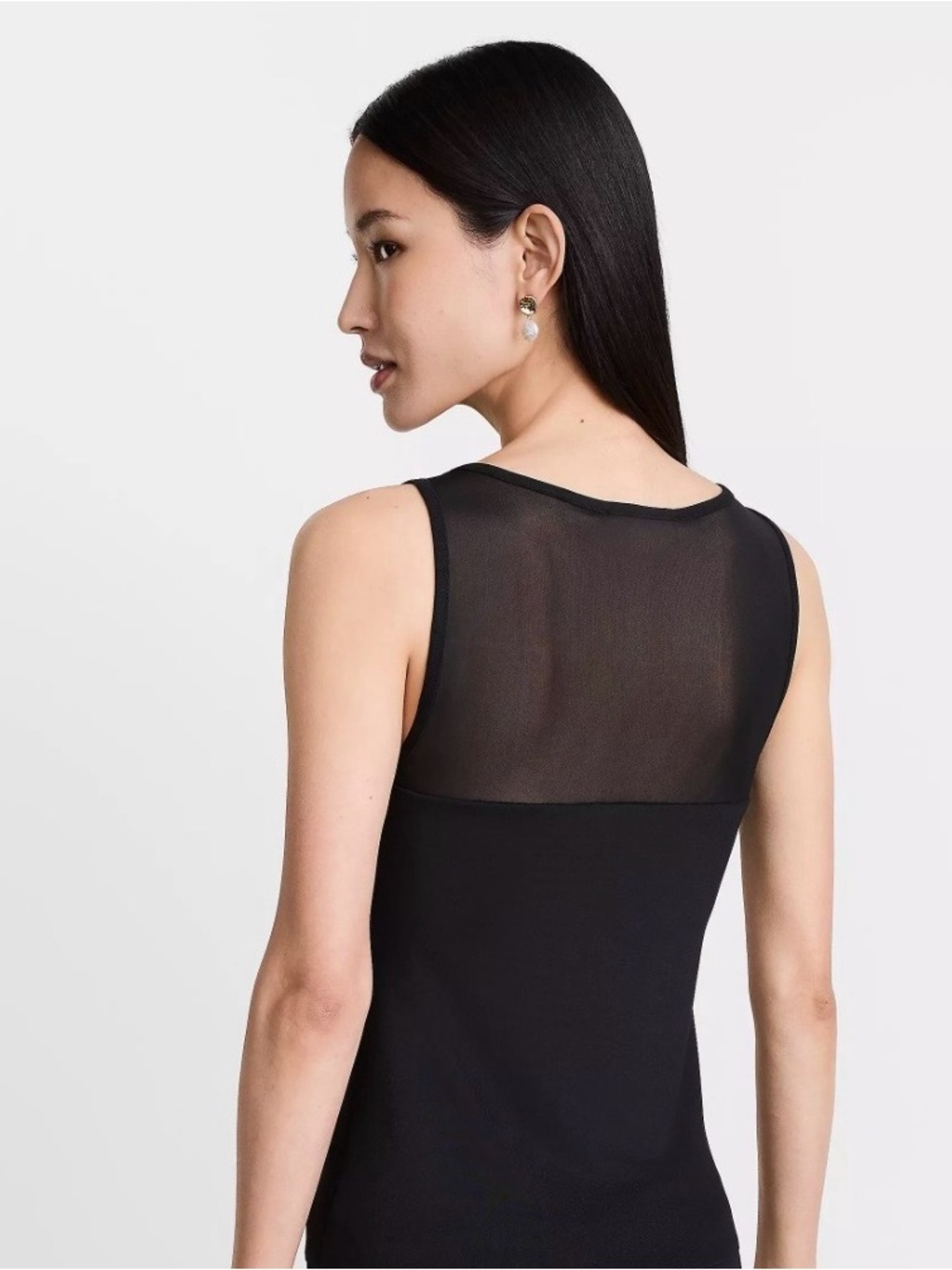 LOFT Versa Mesh Ruched Top - Picture 4 of 6